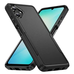 Heavy Duty Armor Shockproof Case - Rugged Hard PC+TPU Protective Back Cover - Galaxy A27 (KTZ - Black)