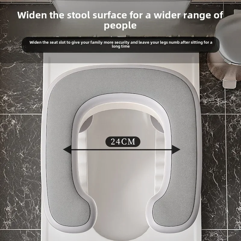 Hot Squatting Potty Poop Stool Easy To Clean Widen Panel Toilet Chairs Healthy Gifts for Seniors Portable Toilet Seat for Home 3