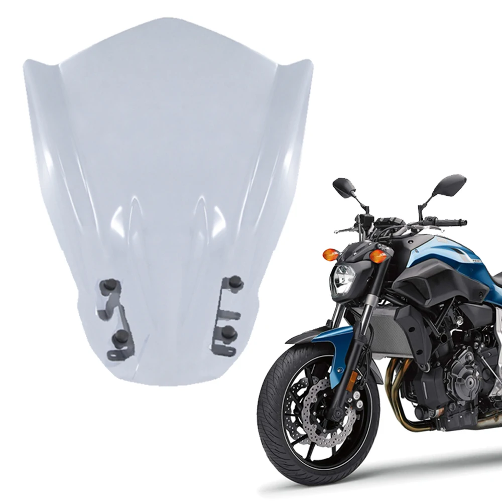 

Motorcycle Windshield Windscreen Wind Deflector With Mounting Bracket For YAMAHA MT-07 FZ-07 MT07 FZ07 2013 2014 2015 2016 2017