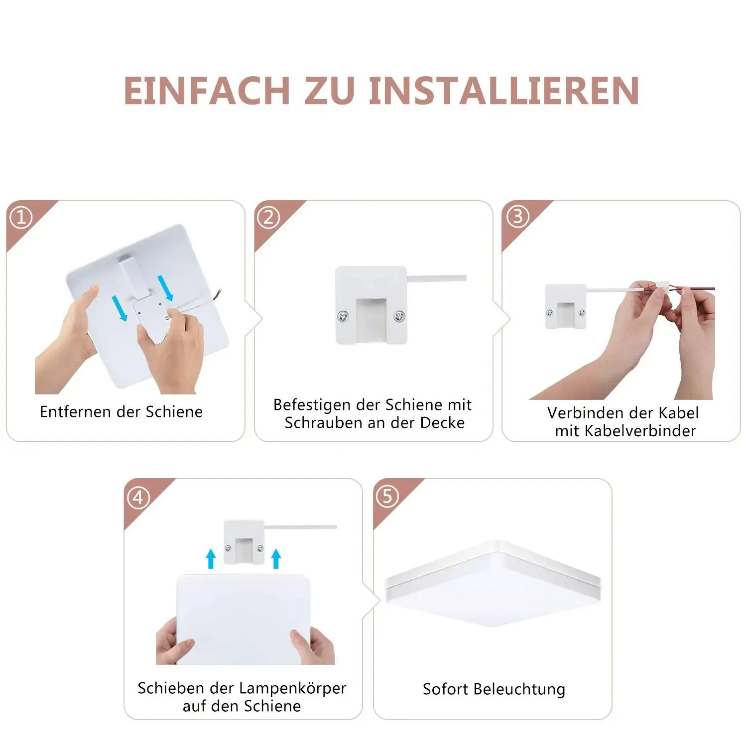 LED Ceiling Light Square 110V 220V Modern 18W 24W 36W 48W For Living Room Bedroom Bathroom Kitchen