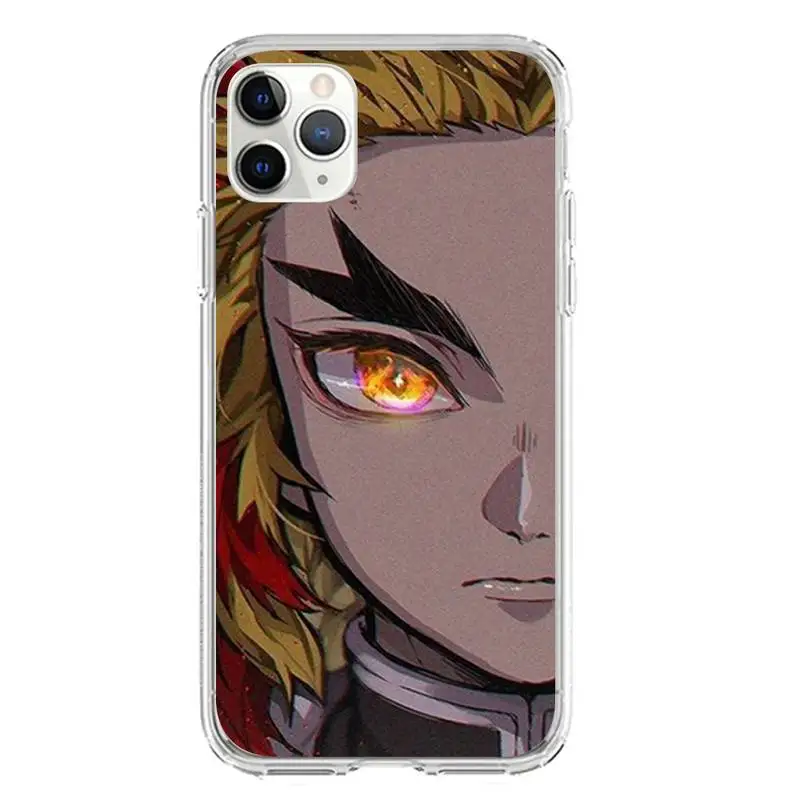 13 cases Kyojuro Rengoku Phone Case For Iphone 7 8 Plus X Xs Max Xr 11 12 13 Mini Pro Max SE2 Transparent Soft Cover best case for iphone 13  iPhone 13