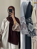 Eid Muslim Abaya for Women Party Embroidery Dresses Kaftan Arab Long Robe Islam Ramadan Dubai Abayas Vestidos Morocco Jalabiya 4