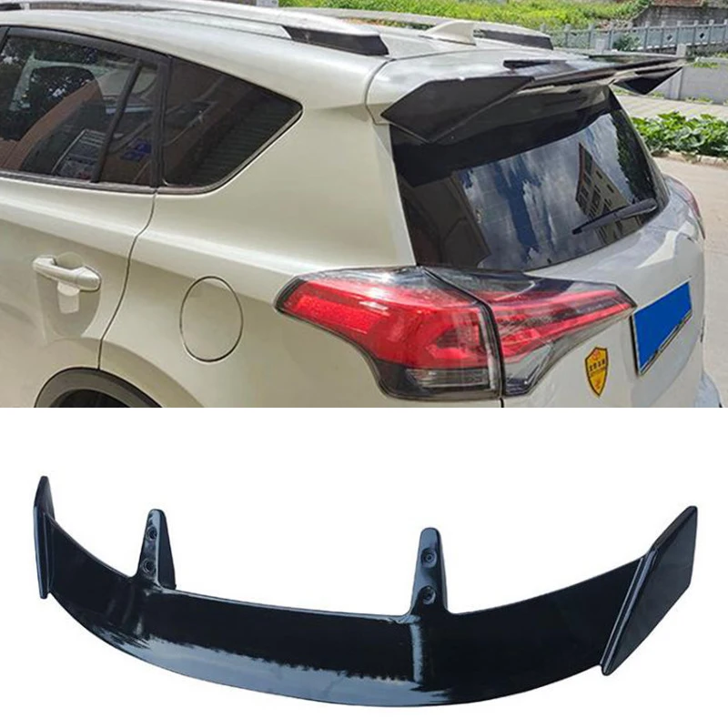 

For Universal Roof Spoiler Accessories NEW Toyota RAV4 Car Window Rear Lip Black WING Tail Body Kit MT Style 2009-2022 Year
