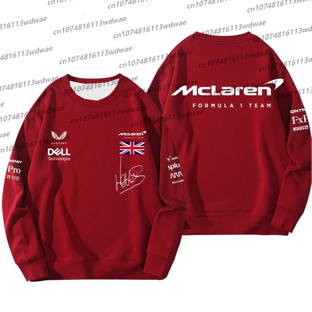 Formula1 팀 레이싱 3D 프린트 티셔츠.McLaren.Crew 넥 스웨터 드라이버 착용 정통 저지 레이싱 티셔츠 F1 팀 팬 선물