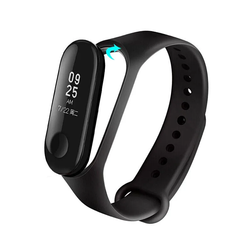 Ремешок для смарт-часов Miband 7 6 5 4, силиконовый, камуфляжный, сменный