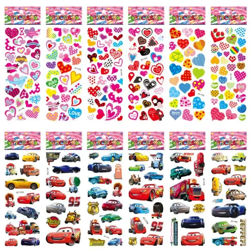 

20 Sheets Cartoon Stickers 3D DIY Scrapbook Stationery Diary Stickers For Student Rewards Kids Toy Children Gifts