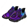 Fashion Black Psychedelic Kintted Breathable Men's Sneakers Light Lace Up Shoes Mesh Kintting Shoes Customized 3