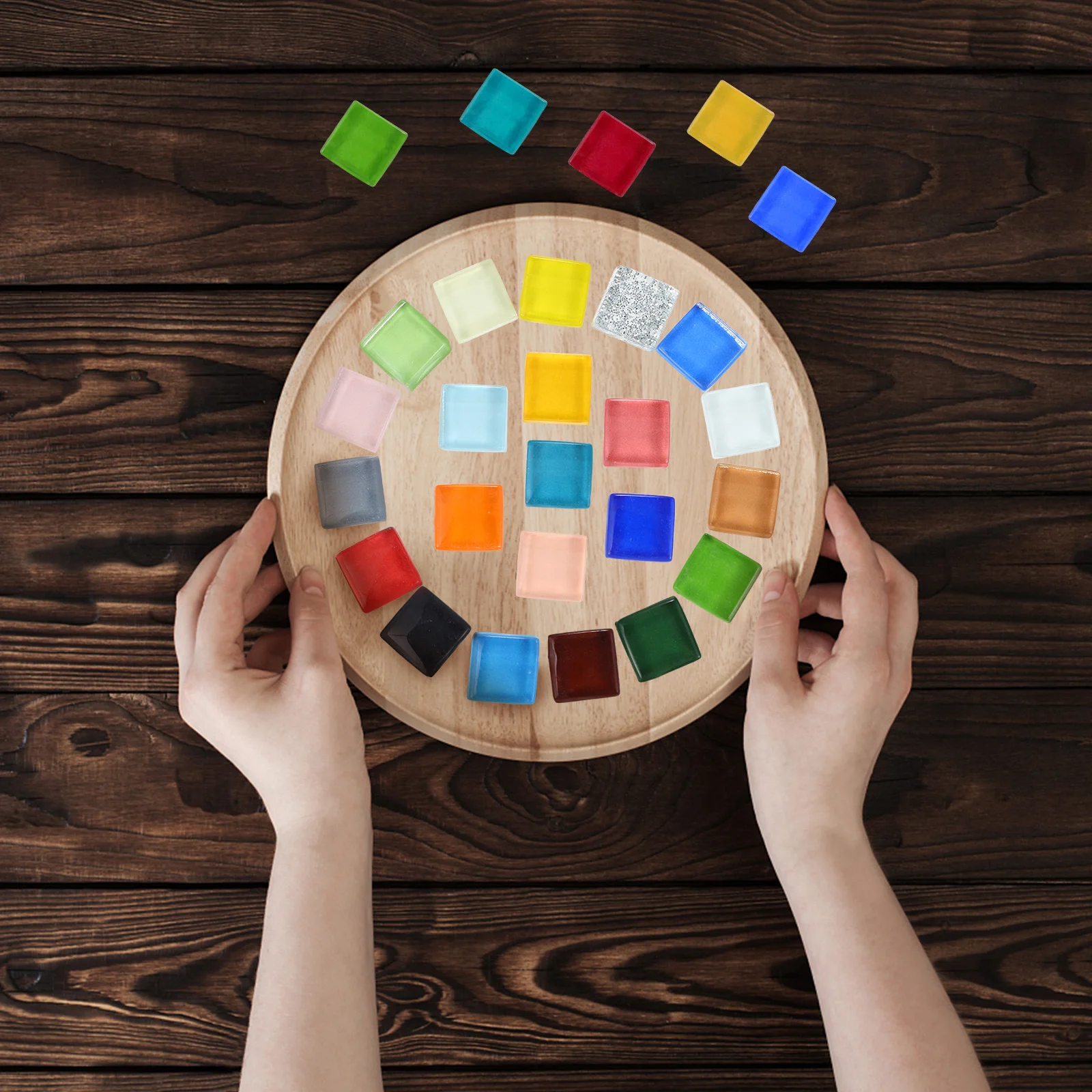 Mixed Color Crystal Glass Tiles 5