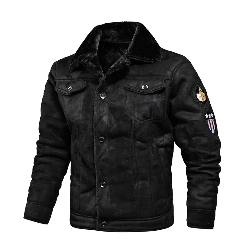 Leather Jackets Men Autumn Winter Leather Bomber Jackets