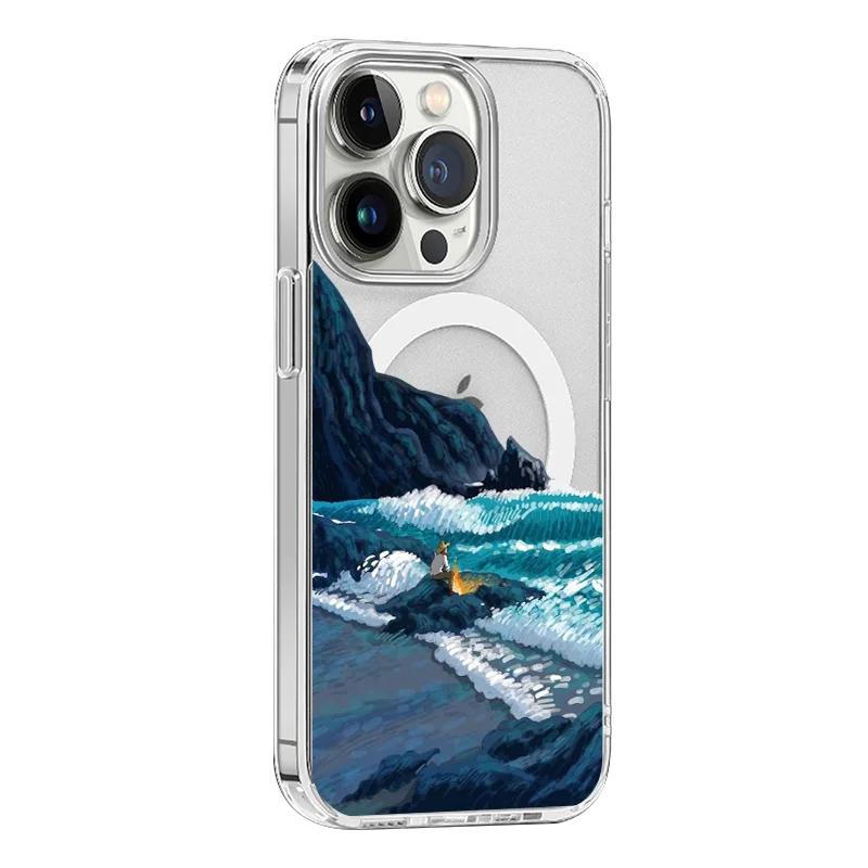 Van Gogh Oil Painting Clear magsafe Phone Cases For Iphone 13 12 11 Pro Max 14 Promax Plus