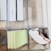 6pcs - Clear Plastic Makeup Organizer Cosmetic Storage Box Makeup Brush Holder Stationery Storage Pen Holder Lipstick Display 5