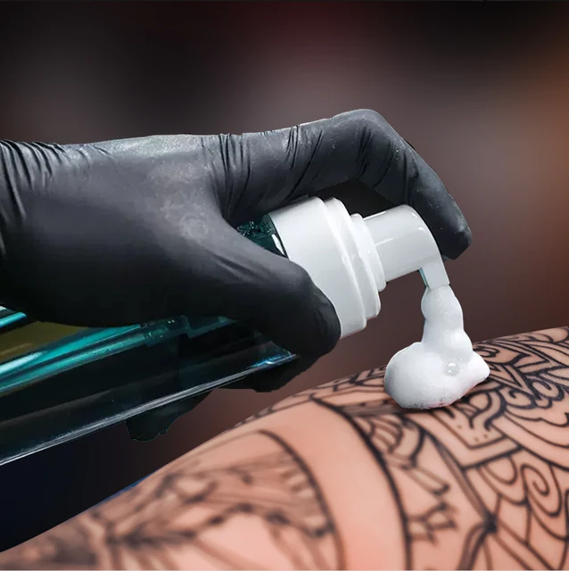 200ml Clear DIY Foam Bubble Tattoo Tool Empty Bottle Soap Blister Bottle High Quality Tattoo Accessories