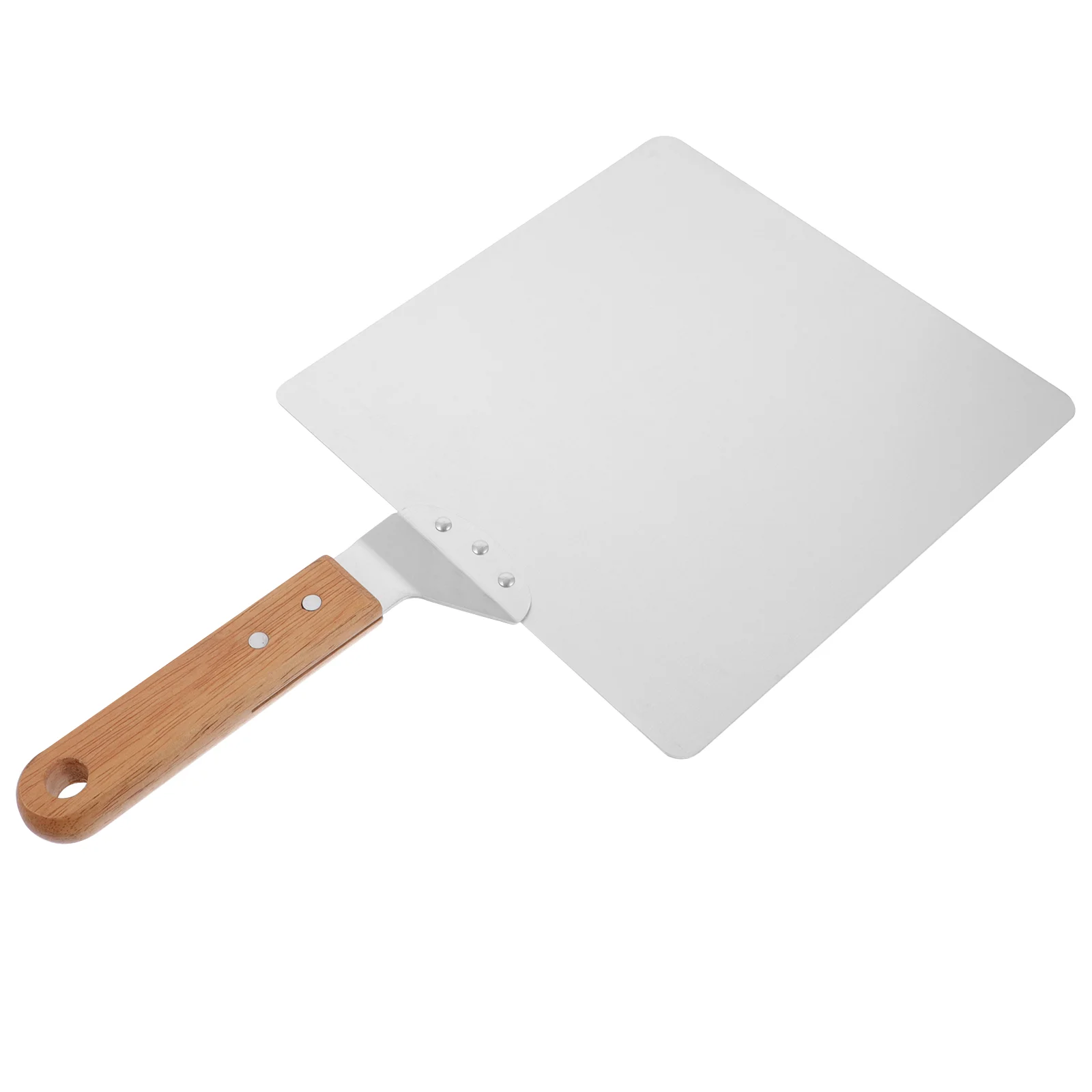 Stainless Steel Pizza Shovel Wooden Handle Lightweight Baking Tool Pizza Transfer Peel Kitchen Supply Oven Lifter Restaurant pizza peel