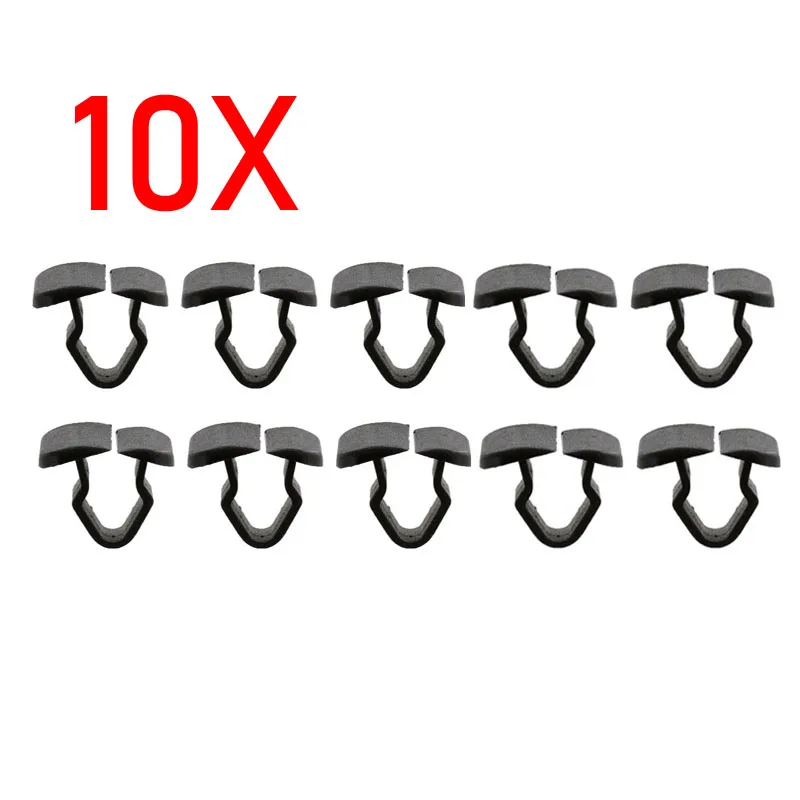 10x Motorhaubendämmplatten-Befestigungen/Clips Für Seat – VVO, Schwarz, FCP-0083-SE-L2