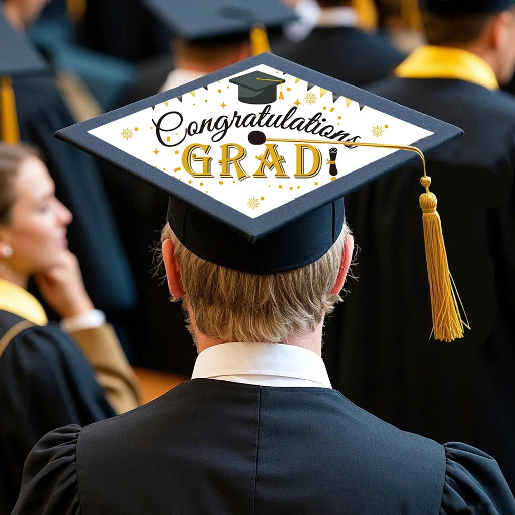 2pcs 24cm Adults Grad Caps Sublimation Graduation Caps Blanks Grad Cap for DIY Heat Press