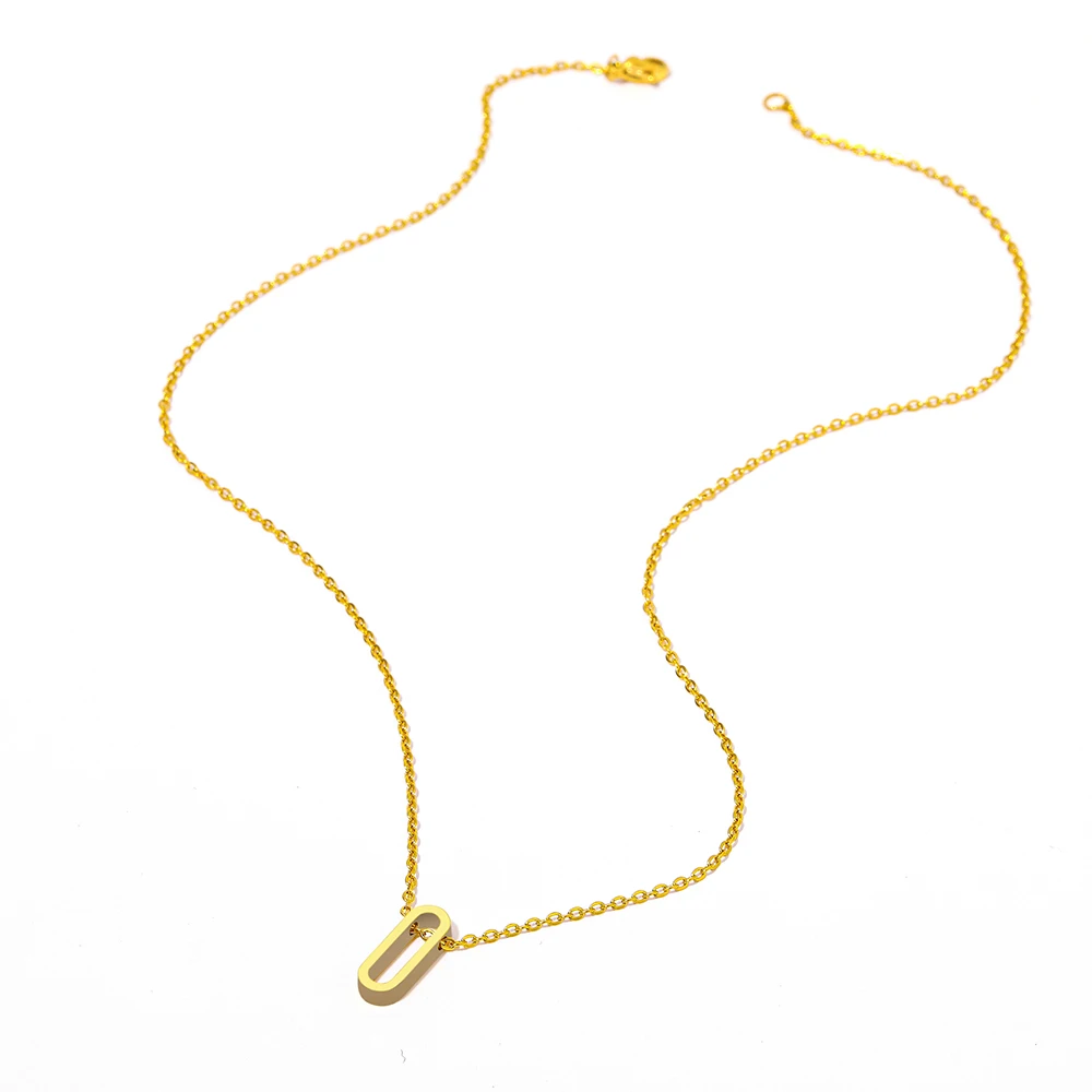 Stainless Steel Necklaces Geometric Rounded Rectangle Pendants Chains Choker Fashion Male Necklace For Women Jewelry Party Gifts - Image 6