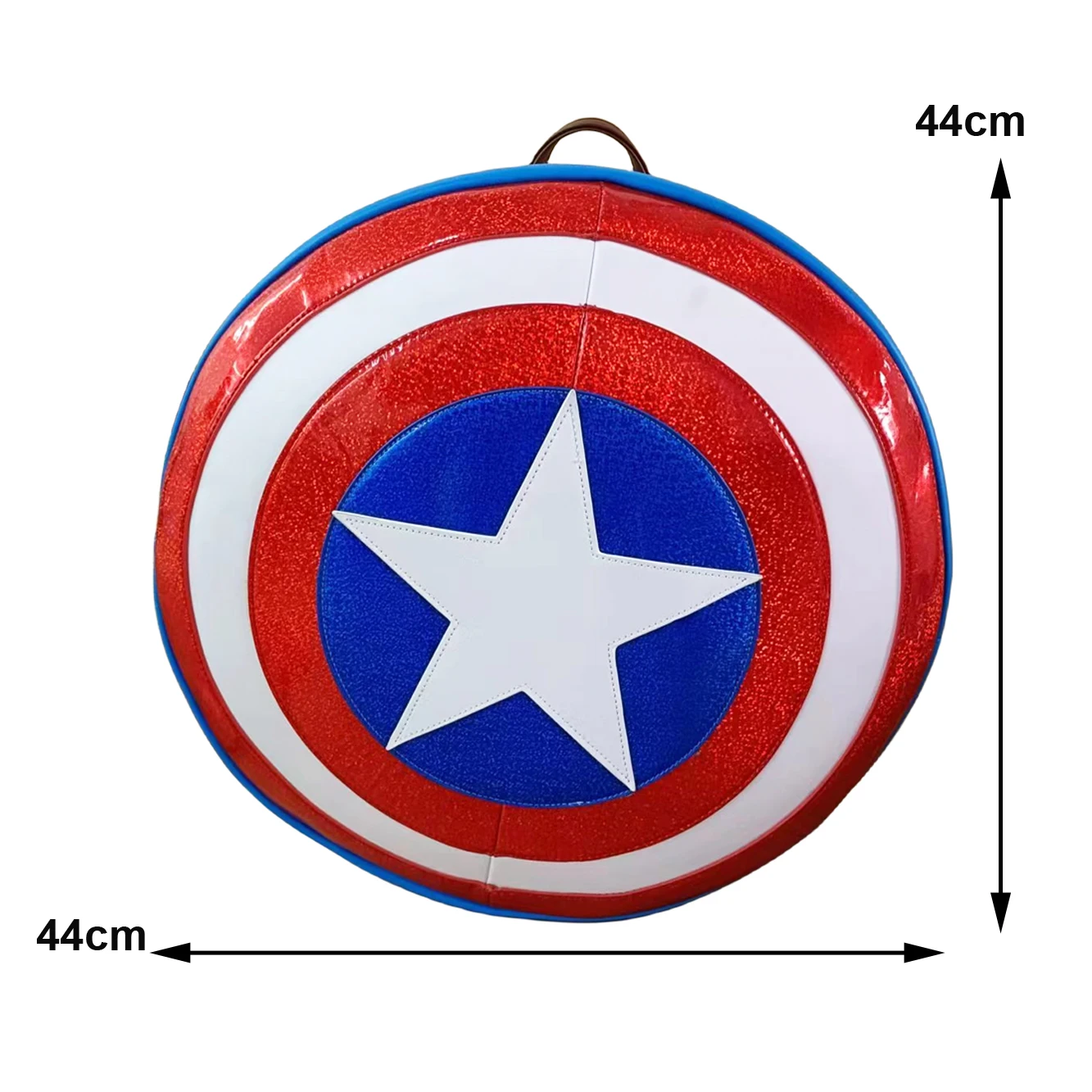 MINISO Original Disney Captain America Pu Leather Women's Backpack Cosplay Leisure Travel Bag Big Size Children's Schoolbag 5