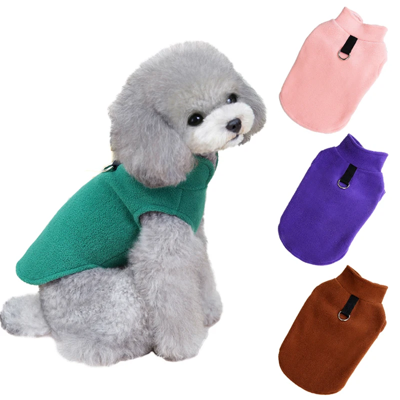 Fleece Pet Dog Jacket Vest Fleece Yorkies Clothing Fleece Puppy
