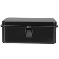 Toolbox Organization Organizer Metal Boxes Black Hot Blast Wood Furnace Parts Travel 1