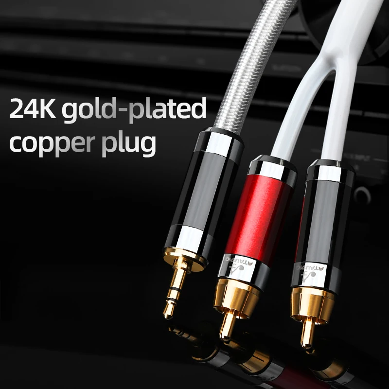 ATAUDIO HIF RCA ̺ ׷ 2RCA  3.5mm  ̺ AUX RCA  3.5 Y й  Ȩ þ ̺ RCA