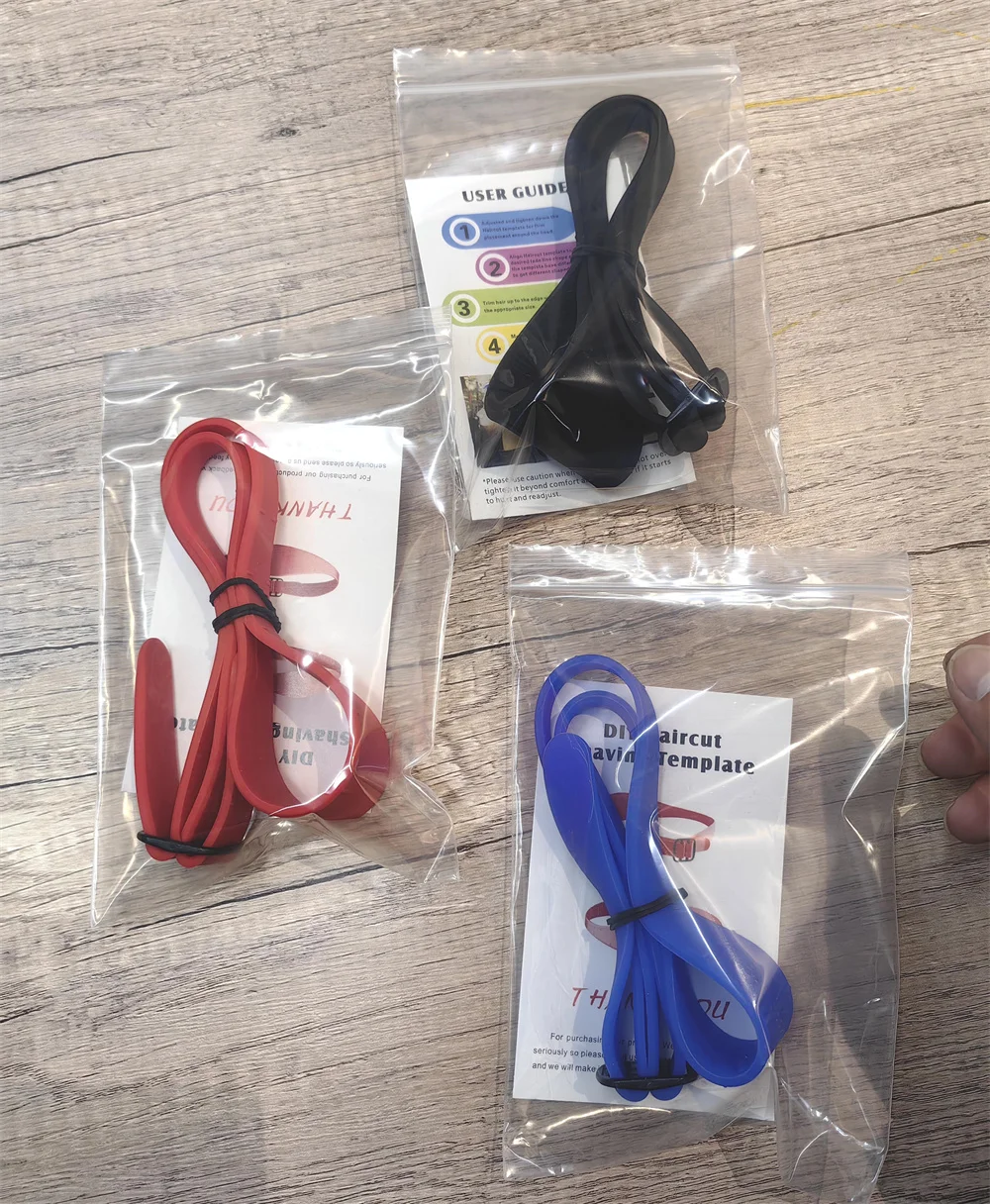 Description Picture 3 of item1~10PCS Neck Hair Trimming Belt Guide Shaping Styling Curved Headband Hair Styling Long Size Adjustable Hair Styling Tool