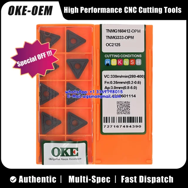 10 pièces OKE 100% Original TNMG TNMG160404 08-OH OPH120 insert tournant 1