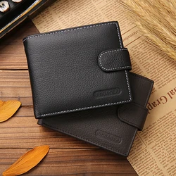 Vintage Wallet Men Black/brown PU Leather Short Male Purse Business Card Holder Wallet Case Man 2022 Slim Money Card Bag