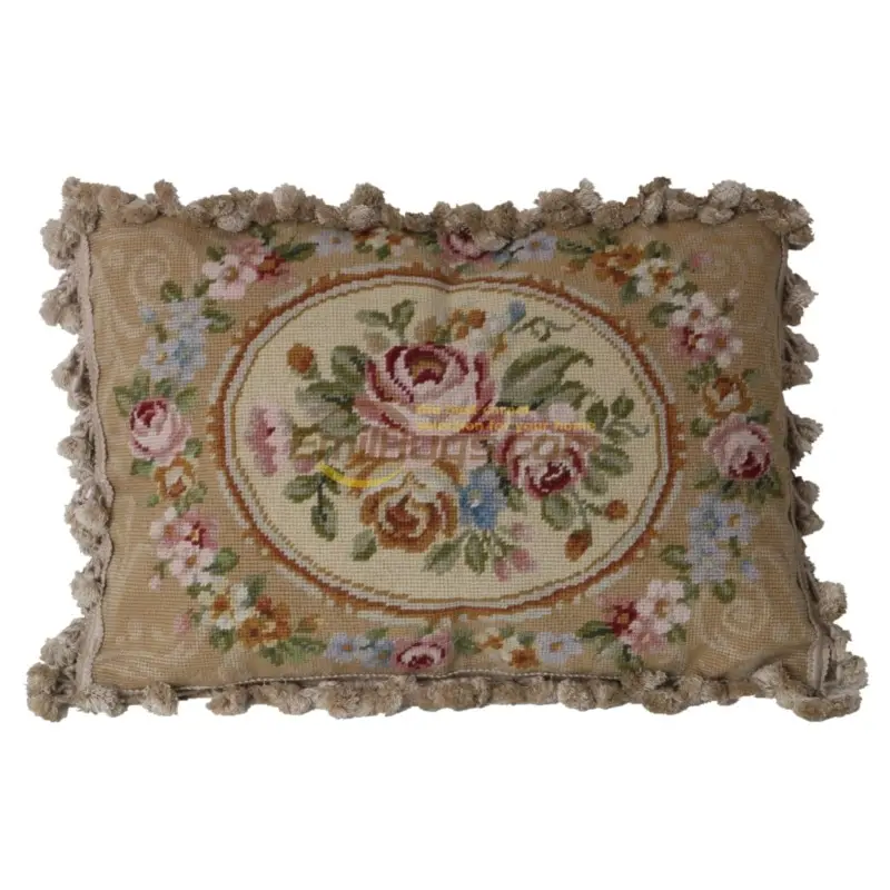 

Needlepoint floss hold pillow pillow national knitting needle embroider cross-stitch rococo cloth art european-style bedroom