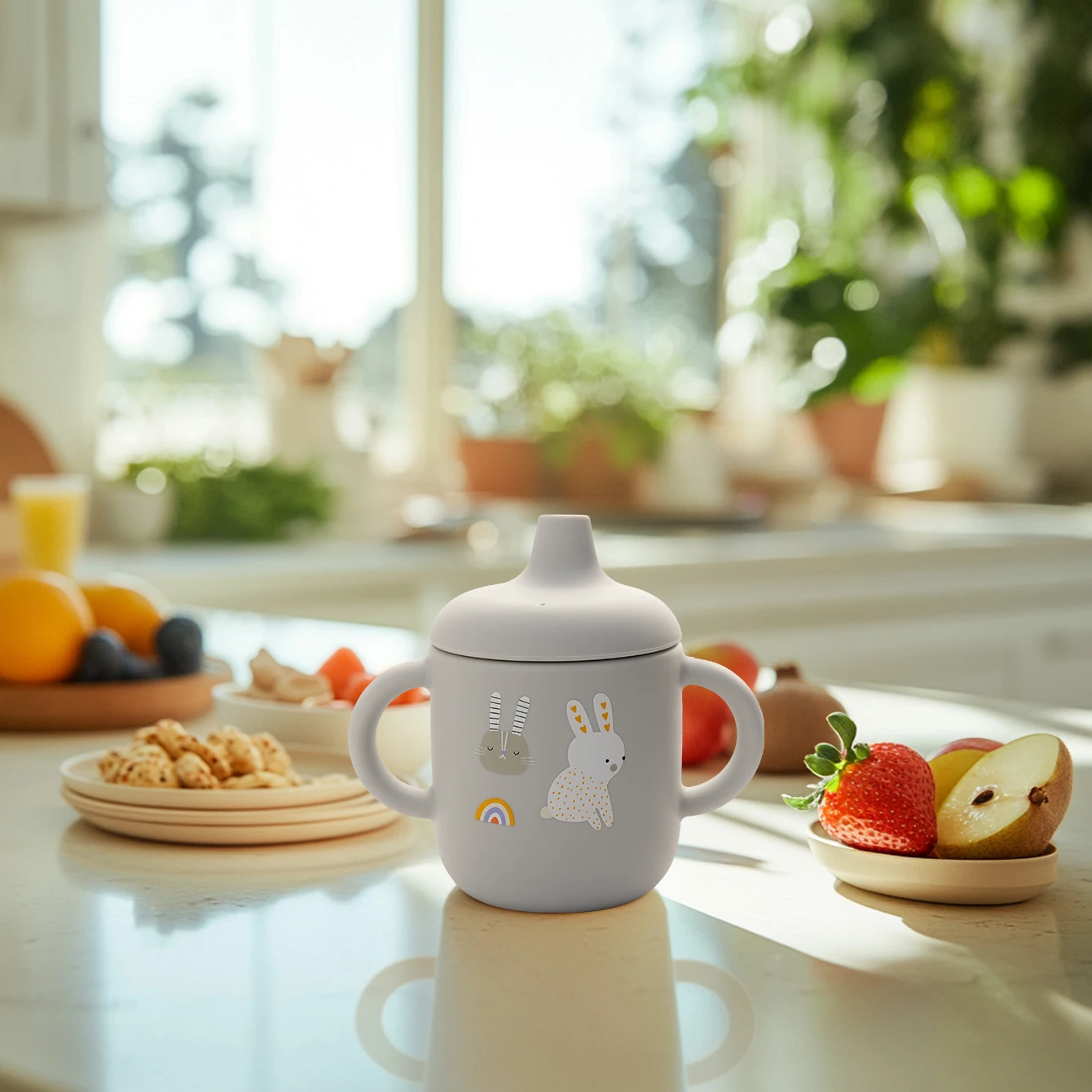 Cartoon Silicone Baby Training Cup 6