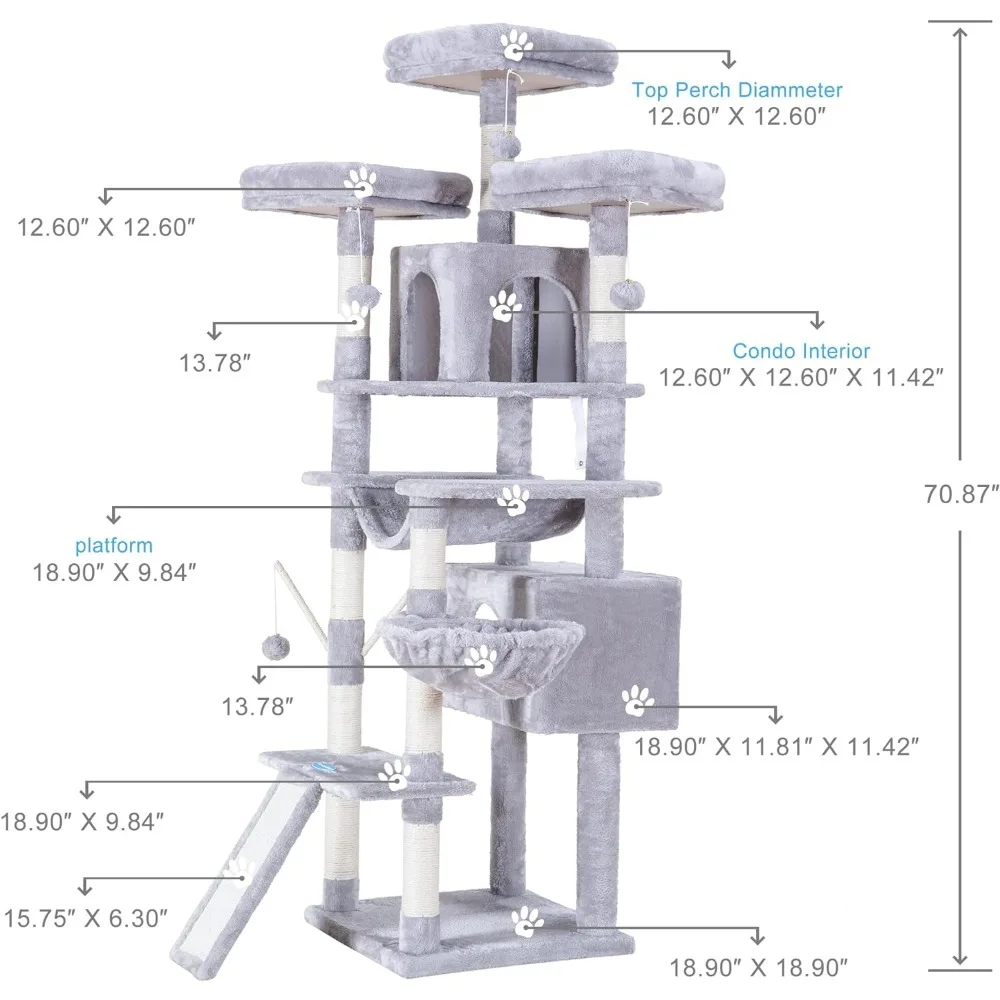 Indoor cat tower, multi story 6