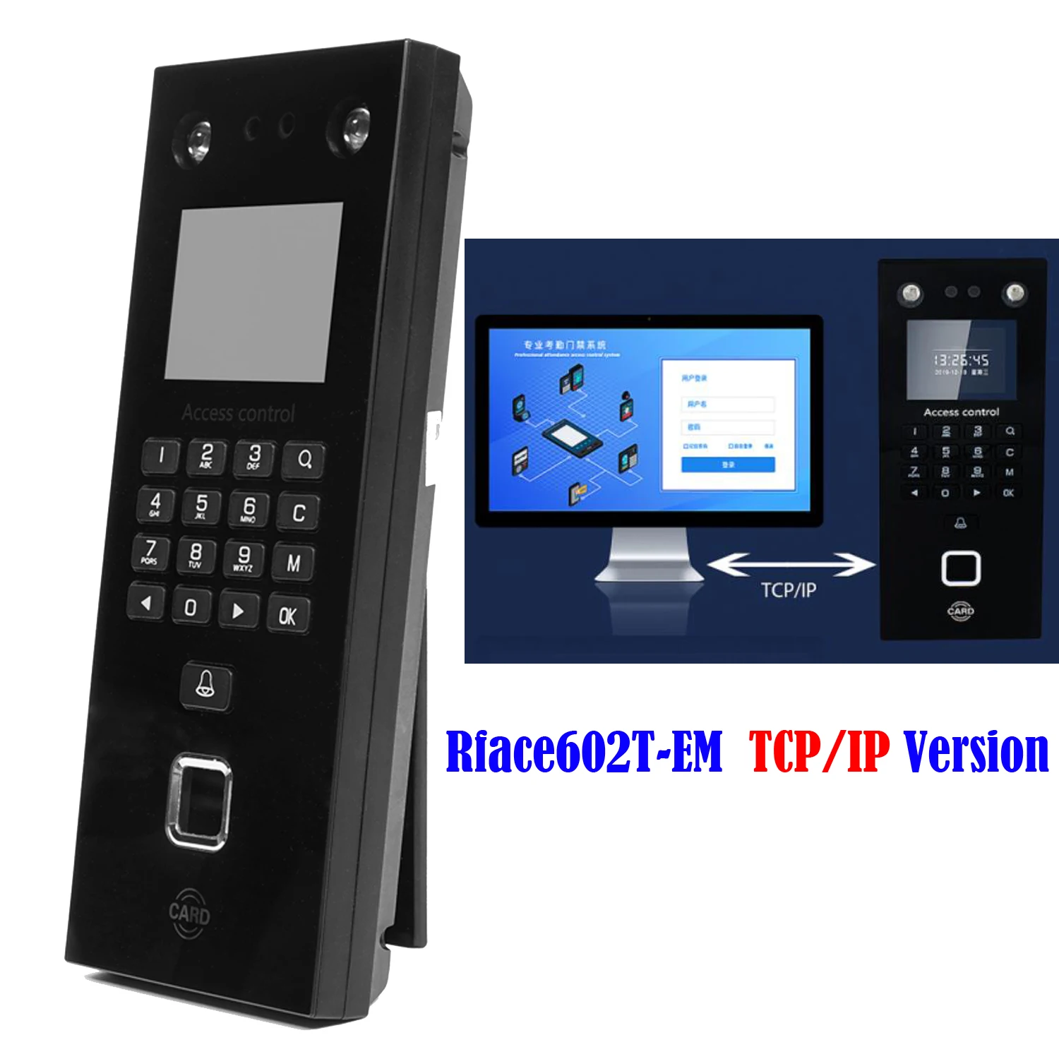 Face Recognition Biometric Fingerprint Time Attendance System Rfid Card+Pin+Palm