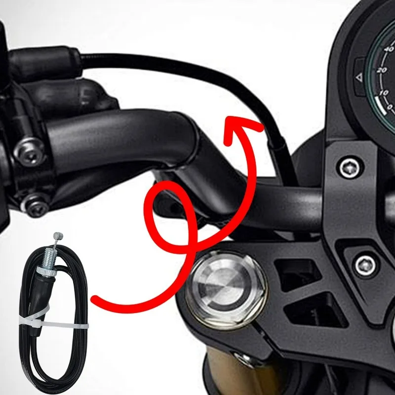 Universal Motorcycle Emergency Brake Clutch Throttle Wire Repair Kit Bike Ttr 125 Throttle Connector Body Motor ATV Air Intake
