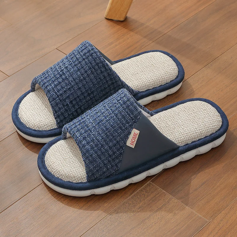 Breathable Open Toe Slippers - Non-Slip Indoor Slides for Men and Women
