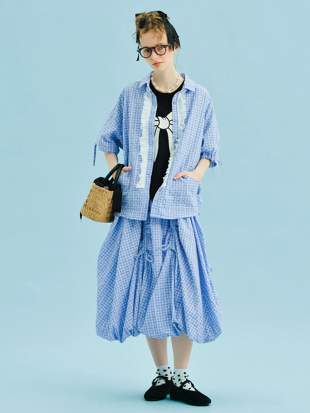 【AMERICANA】HALF SLEEVE SWEAT SWEAT SKIRT Carhartt WIP W' American Script Sweat Skirt, Ash Heather