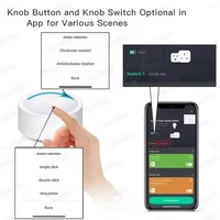 ZigBee 3.0 Smart Knob Switch DIY Wireless Scene Button Rotatable Dimmer Switch Home Appliances Automation Scene Linkage Remoter 3