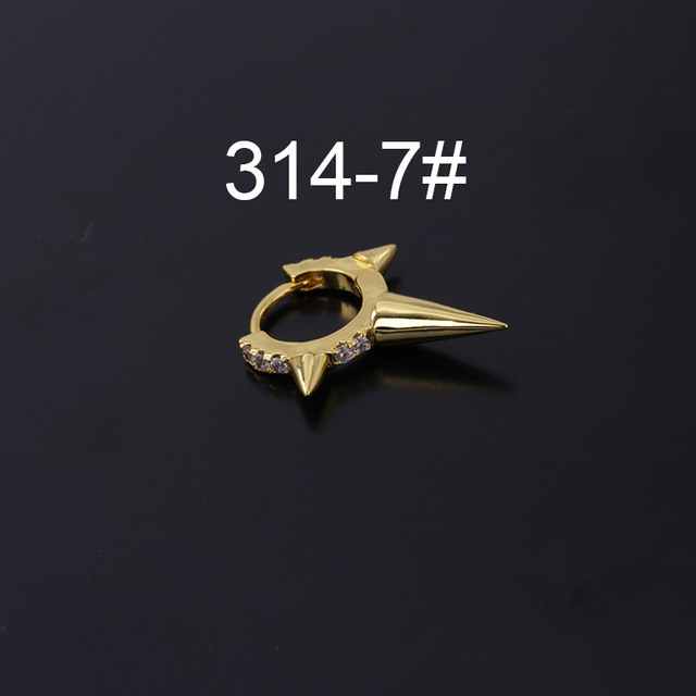 Punk Irregular Rivet Hoop Earrings for Women 2021 Trendy Jewelry Piercing Heart Pendant Earring for Teens