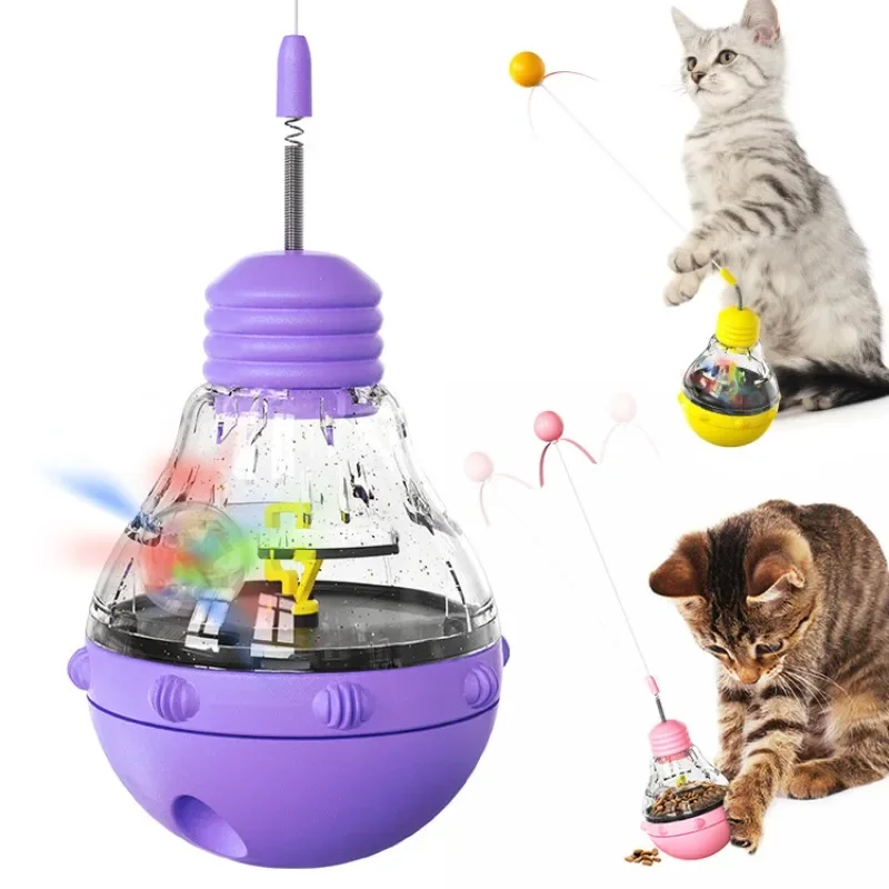 

Cat Toys Fun Self Hi Cat Tease Ball Fun Not To Fall Cat Catch Ball Fun Cat Baseball Shake Pet Dog Educational Toy