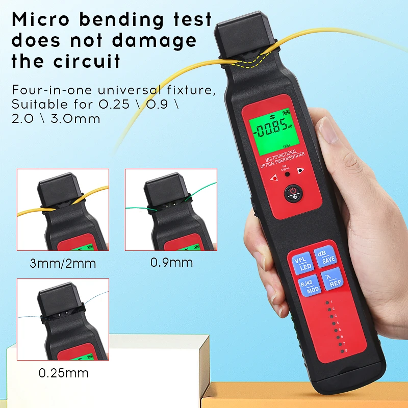 MAYTO  Five in one AUA-507/505 Five in one Optical Fiber Identifier +10MW VFL + LED light and RJ45 Network testing