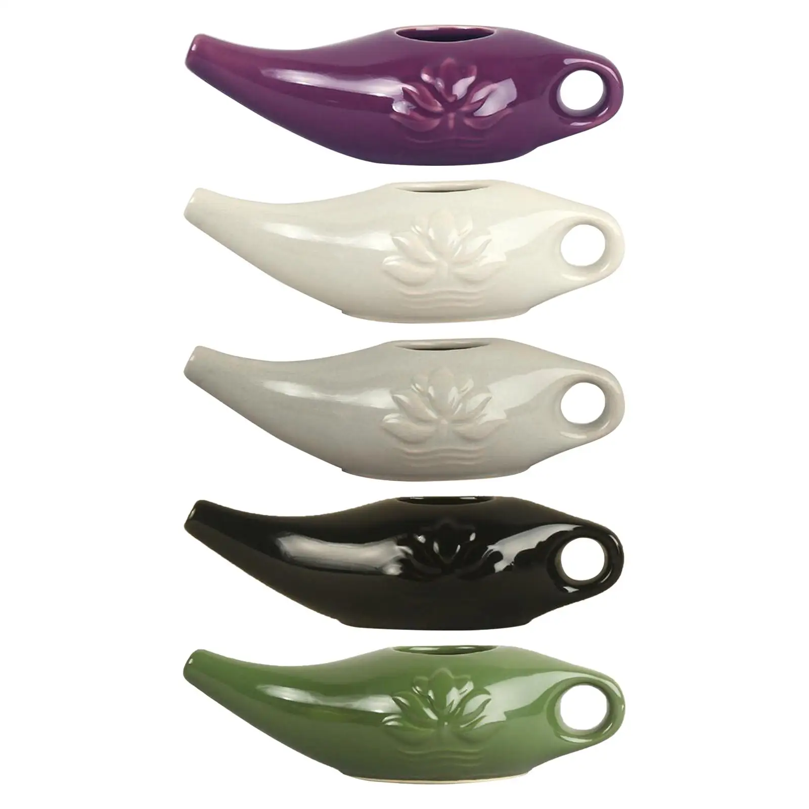 Ceramic Neti Pot Travel Portable Nasal Cleansing Pot Removes Dust Nasal Cleansing Nose Washing Rinsing Men and Women