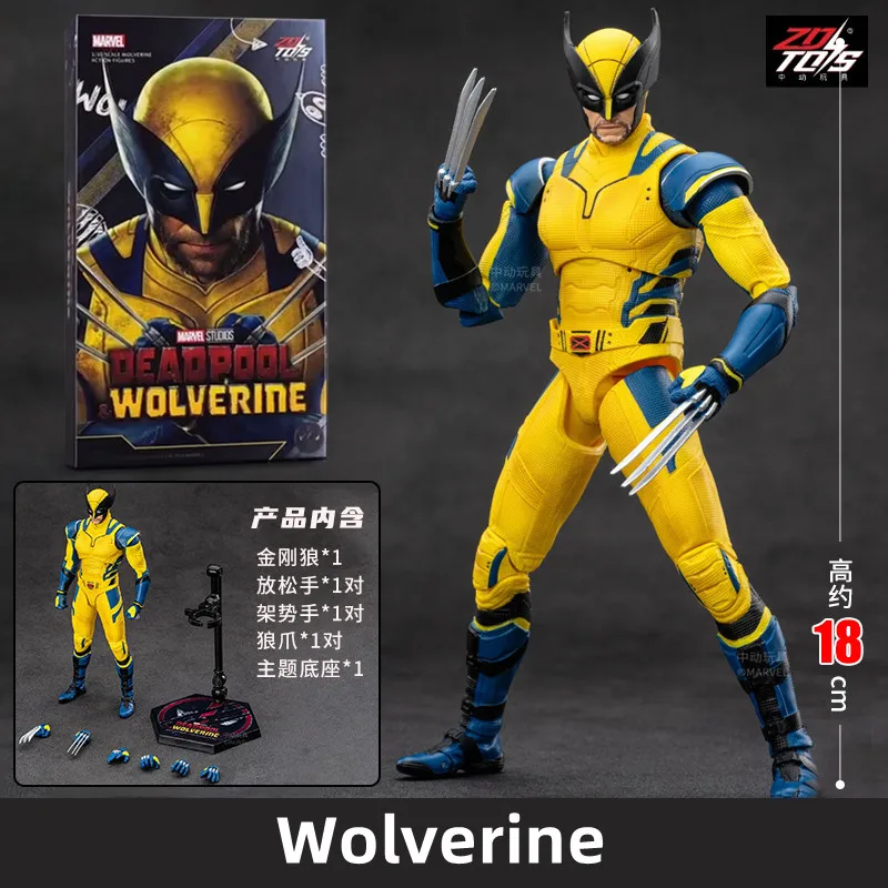 thumbnail image 1 of Figuras de acción de Deadpool y Wolverine de la película ZD Toys a escala 1:10, colección de Wolverine en caja de Deadpool, figuras de acción para adultos y niños, 1 of 5