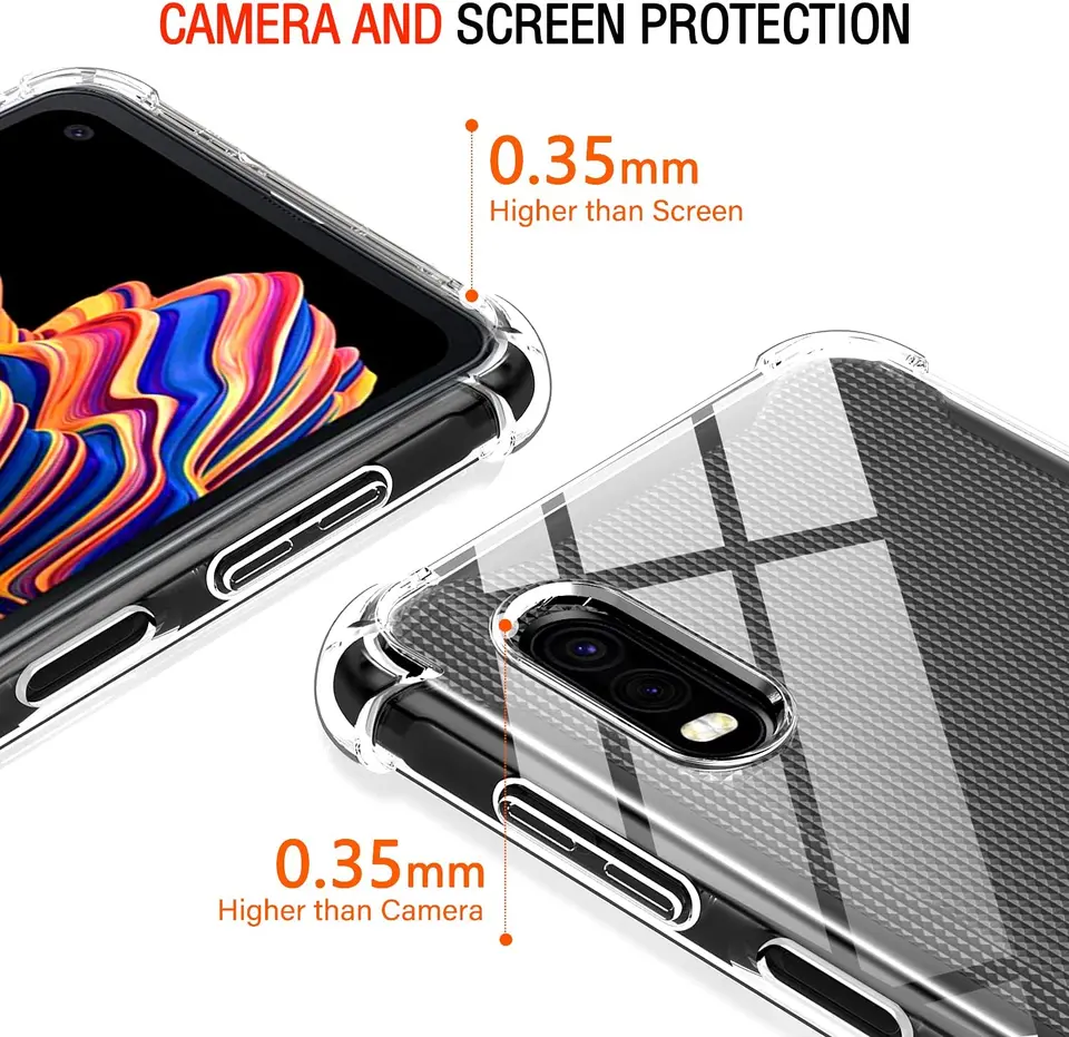 For Samsung XCover Pro 4S Case Airbag Silicone Transparent