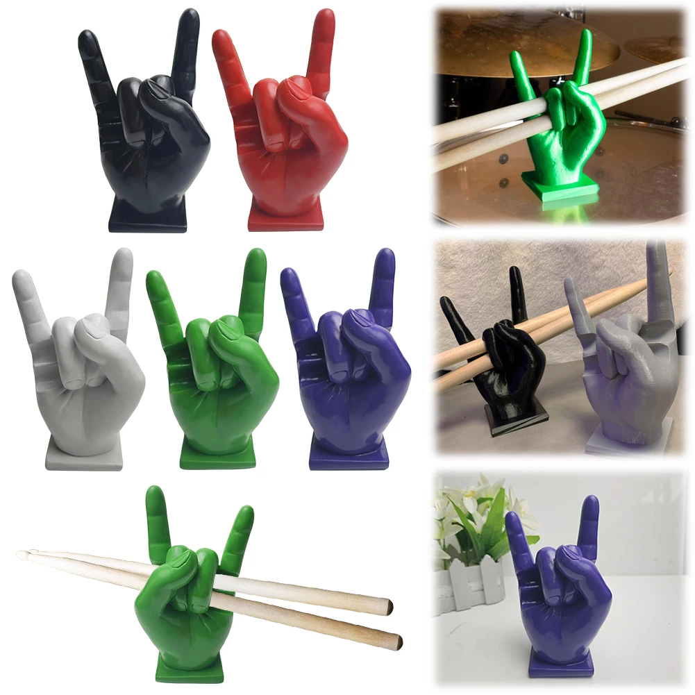 Drumstick Stand Funny Drumsticks Display Storage Resin Stand Room Decor Rock Hand Drumstick Holder Creative Organizer