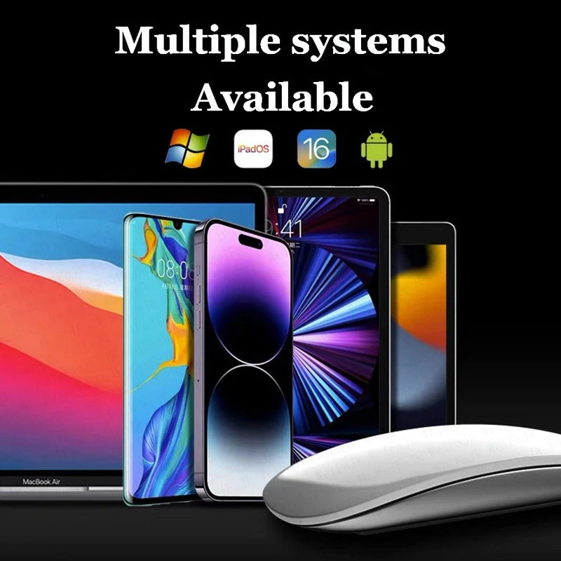 Wireless Bluetooth Touch Magic Mouse 2 For Apple Macbook Pro Air Mini Laptop Tablet PC iPad Gaming