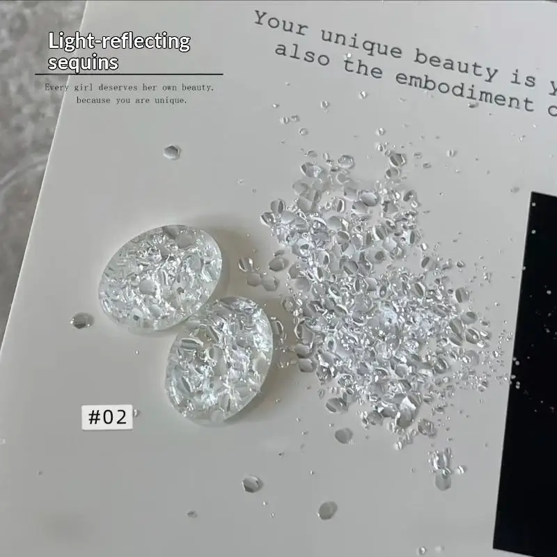Nail Art Glitter Sequins with Blinking Effect for DIY Designs and Glamourous Looks - 4