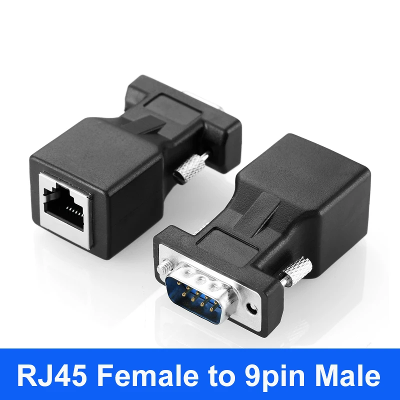 Universal RJ45 to 9-Pin RS232 Serial Adapter