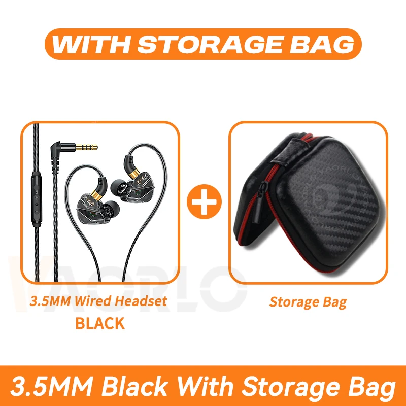 Enhanced HIFI Heavy Bass In-Ear Wired Headphones with Mic