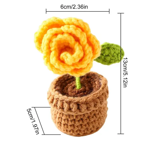 potted yellow rose