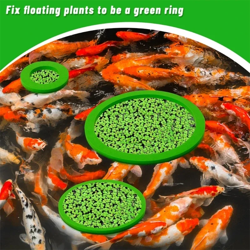 80-200mm Floating Plant Rings Floating Plant Holder Fishtank Habitat Decoration Aquariums Food Feeding Rings 5/10PCS