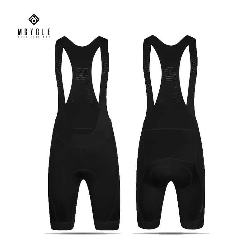 Mcycle Men's Cycling Bib Shorts Quick Dry Breathable Sport bibshort ciclismo Solid Bib Pad salopette ciclismo uomo