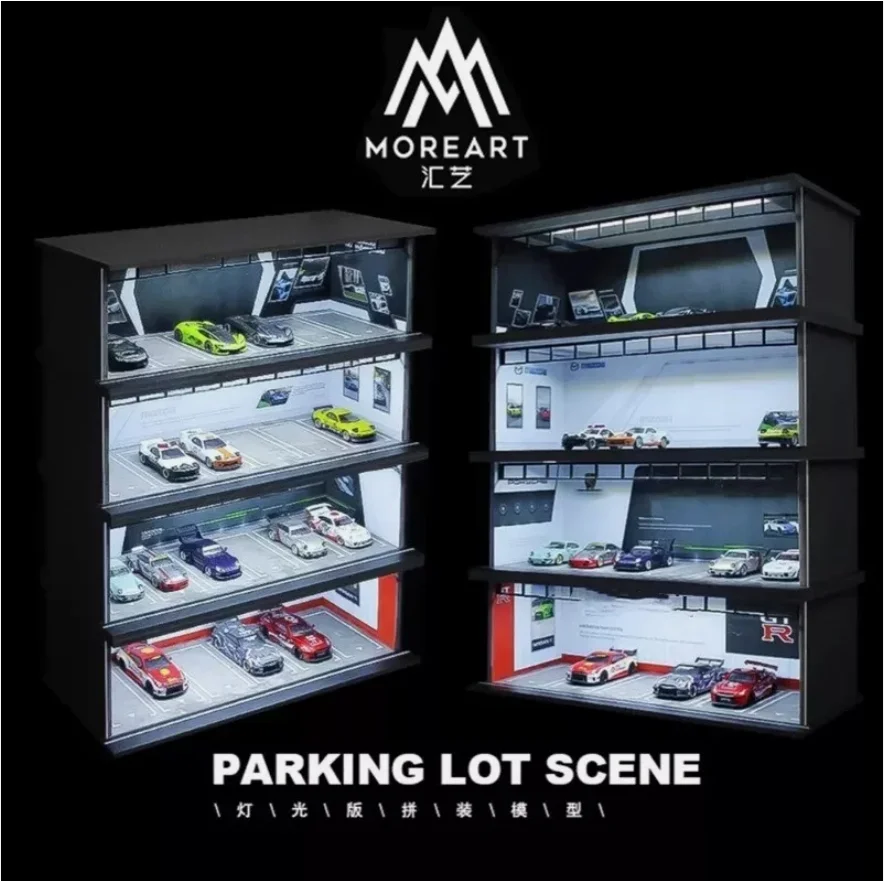 ジオラマ 1/64 【R.S.M】 MoreArt&TimeMicro 1:64 HKS 横浜ロケットバニー組み立て